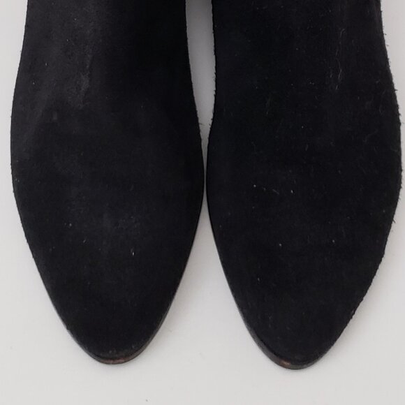 Fish Cam: Women's Black mid-calf Suede fir motif Boot , Size 6M - Picture 10 of 15